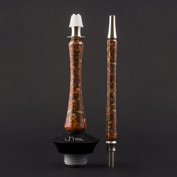 Кальян Union Hookah Sleek Акрил С Шишками Янтарь  в Красноярске