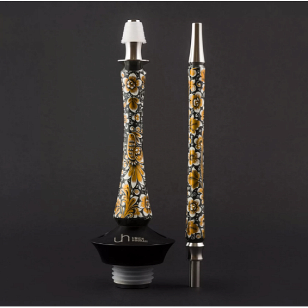 Кальян Union Hookah Sleek Хохлома Черный  в Красноярске