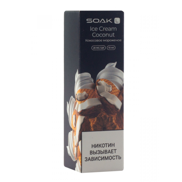 Жидкость Soak Ice Cream Coconut 10 Мл 2 Мг в Красноярске