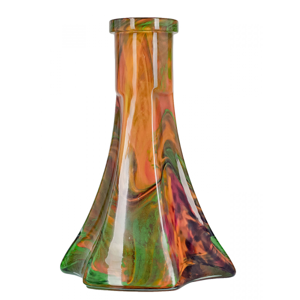 Колба Vessel Glass Пирамида Зелёно-Красный Мрамор в Красноярске