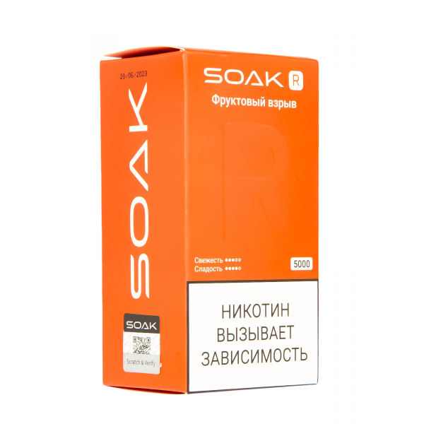 Soak R Фруктовый Взрыв 5000 Затяжек в Красноярске