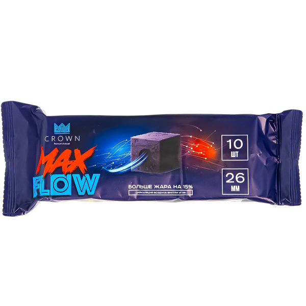 Уголь Crown Maxflow Кокосовый 10 Шт (26 Мм) в Красноярске