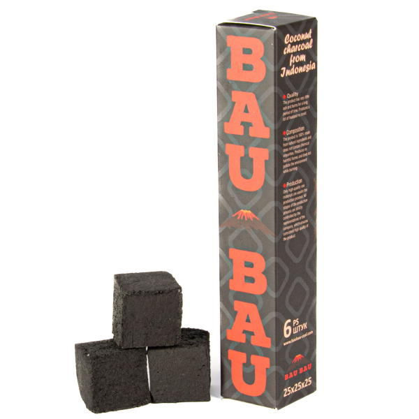 Уголь Bau Bau Кокосовый 6 Шт Черный (25 Мм) в Красноярске