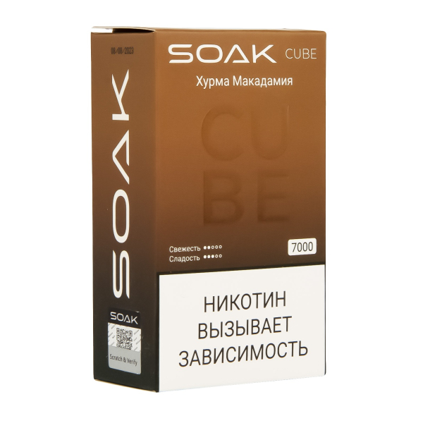 Soak Cube Хурма Макадамия 7000 Затяжек в Красноярске