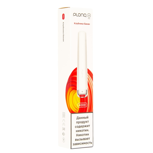 Plonq Plus Pro Клубника Банан (4000 Затяжек) 20 Мг в Красноярске