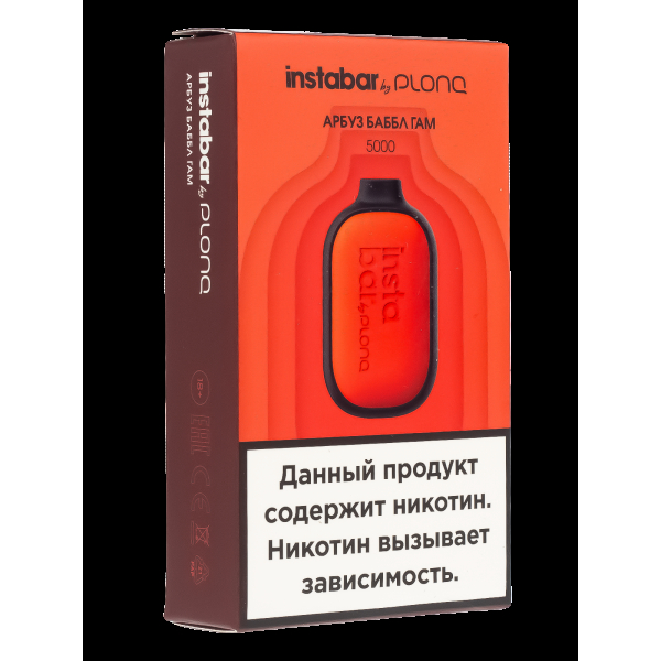 Plonq Instabar Арбуз Баббл Гам (5000 Затяжек) 20 Мг в Красноярске