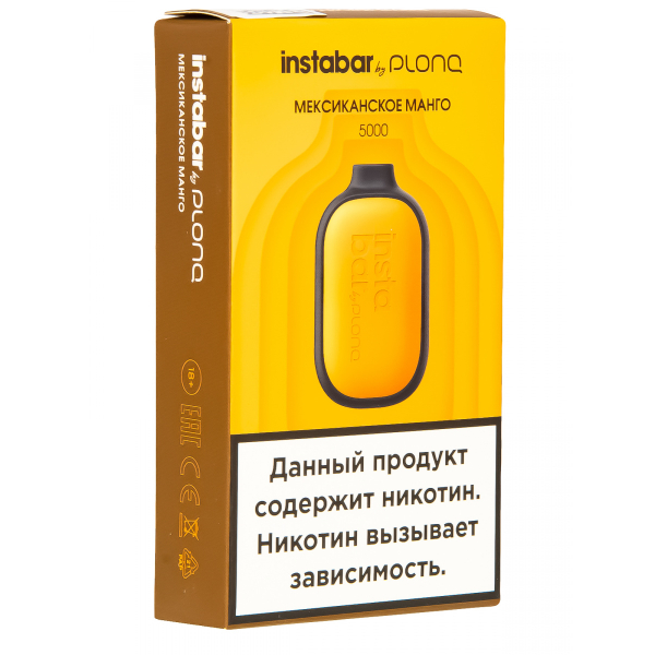 Plonq Instabar Мексиканское Манго (5000 Затяжек) 20 Мг в Красноярске