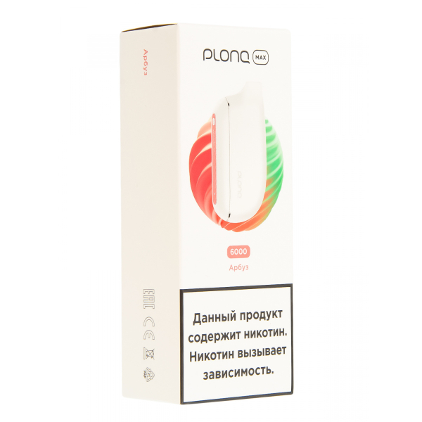 Plonq Max Арбуз (6000 Затяжек) 20 Мг в Красноярске
