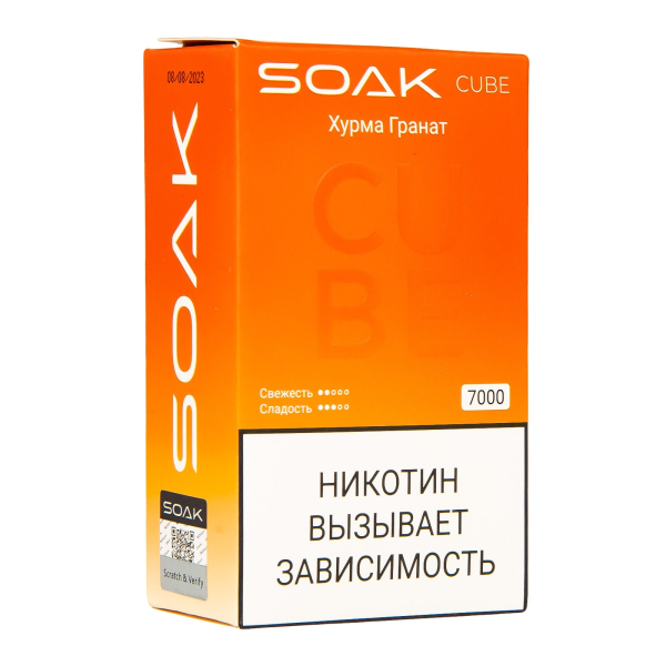 Soak Cube Хурма Гранат 7000 Затяжек в Красноярске