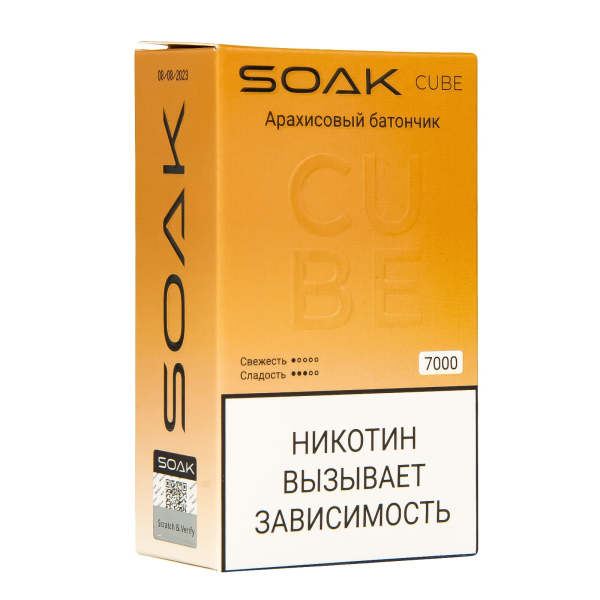 Soak Cube Арахисовый Батончик 7000 Затяжек в Красноярске