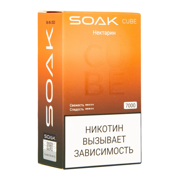 Soak Cube Нектарин 7000 Затяжек в Красноярске