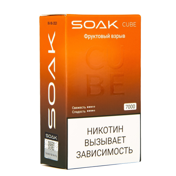 Soak Cube Фруктовый Взрыв 7000 Затяжек в Красноярске