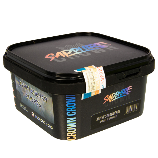 Табак Sapphire Crown Alpine Strawberry  200 грамм в Красноярске