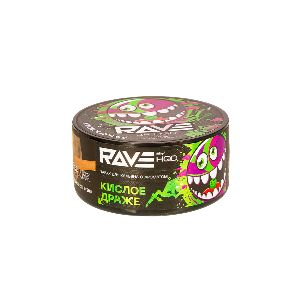 Табак Rave By Hqd Кислое Драже  25 грамм в Красноярске