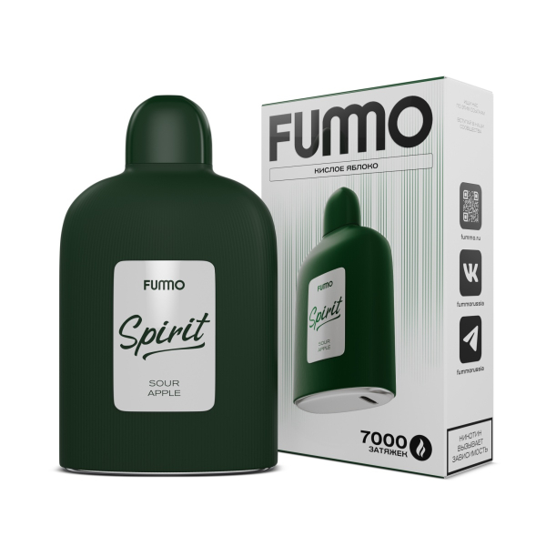 Электронка Fummo Spirit Кислое Яблоко  в Красноярске