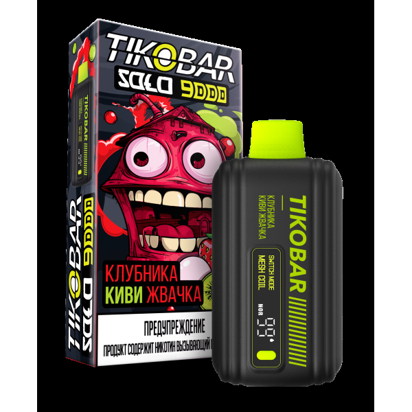 Электронка Tikobar Solo Клубника Киви Жвачка 9000 Затяжек в Красноярске
