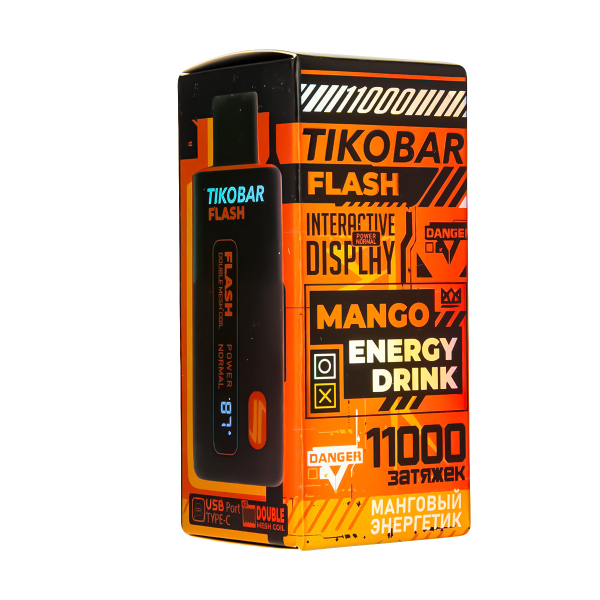 Электронка Tikobar Flash Манговый Энергетик 11000 Затяжек в Красноярске