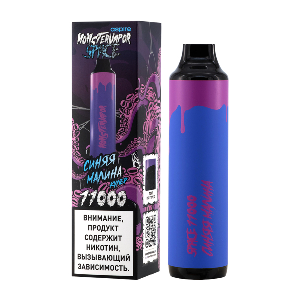 Электронка Monstervapor Space Синяя Малина (11000 Затяжек) в Красноярске