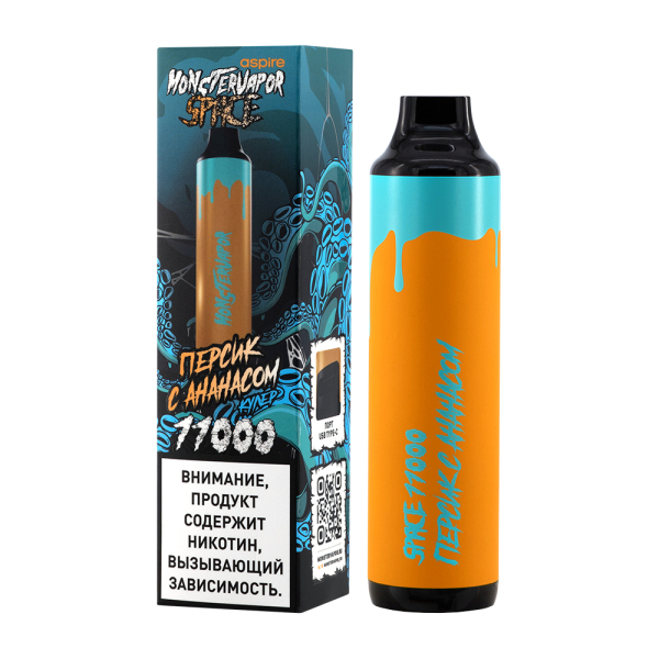 Электронка Monstervapor Space Персик И Ананас (11000 Затяжек) в Красноярске
