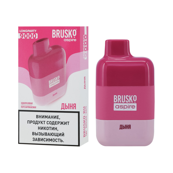 Электронка Brusko Longparty Дыня (9000 Затяжек) в Красноярске