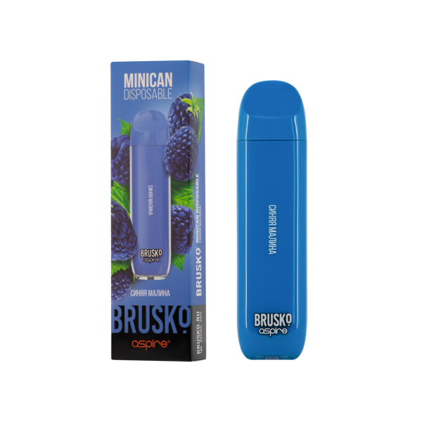 Электронка Brusko Minican Синяя Малина (1500 Затяжек) в Красноярске