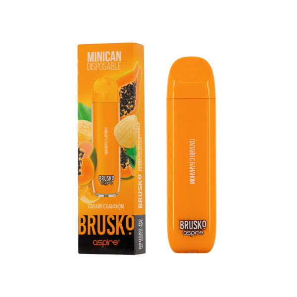 Электронка Brusko Minican Папайя С Бананом(1500 Затяжек) в Красноярске