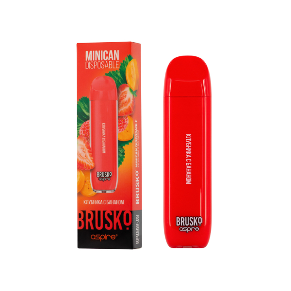 Электронка Brusko Minican Клубника С Бананом (1500 Затяжек) в Красноярске