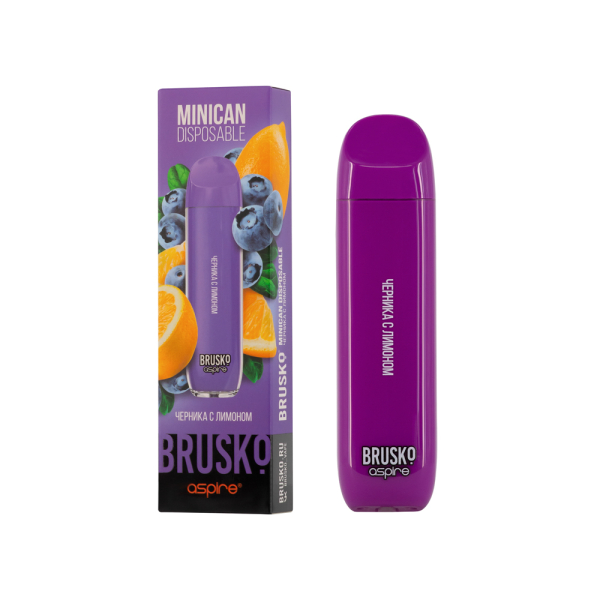 Электронка Brusko Minican Черника С Лимоном (1500 Затяжек) в Красноярске