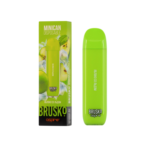 Электронка Brusko Minican Яблоко Со Льдом (1500 Затяжек) в Красноярске