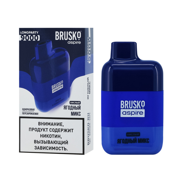 Электронка Brusko Longparty Ягодный Микс (9000 Затяжек) в Красноярске