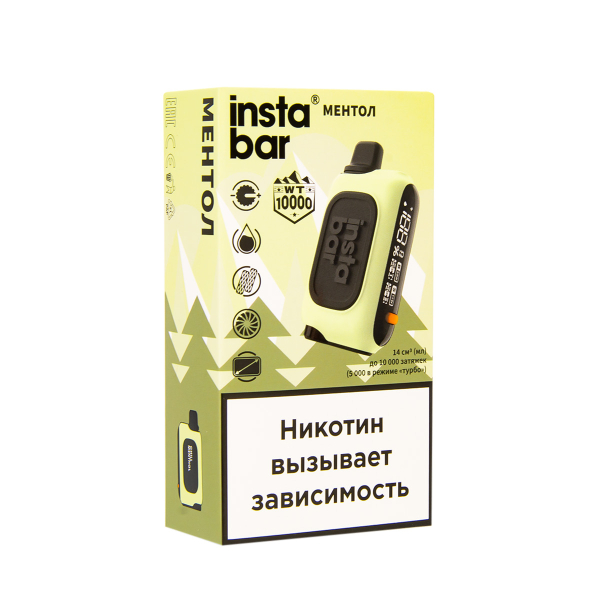 Электронка Plonq Instabar Ментол (10000 Затяжек) 20 Мг в Красноярске