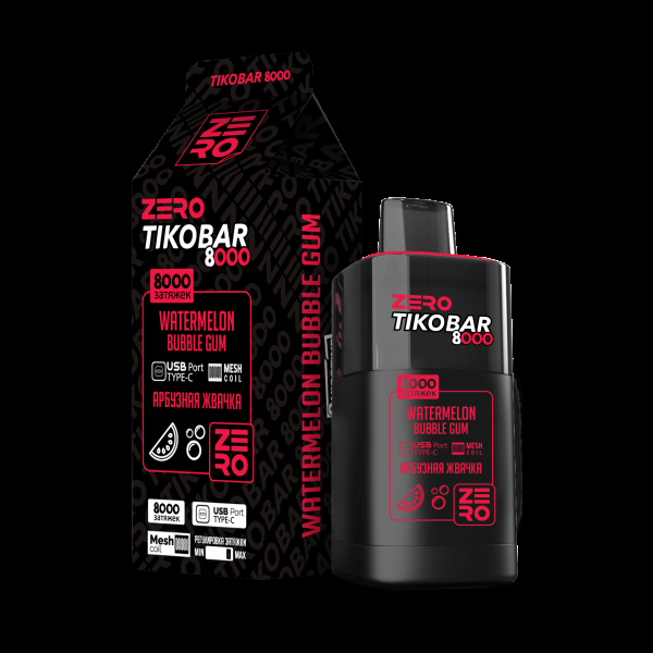 Электронка Tikobar Zero Арбузная Жвачка 8000 Затяжек в Красноярске