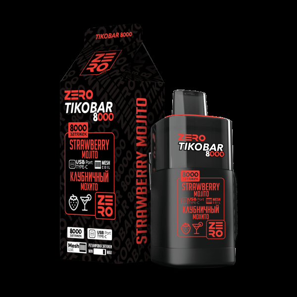 Электронка Tikobar Zero Клубничный Мохито 8000 Затяжек в Красноярске