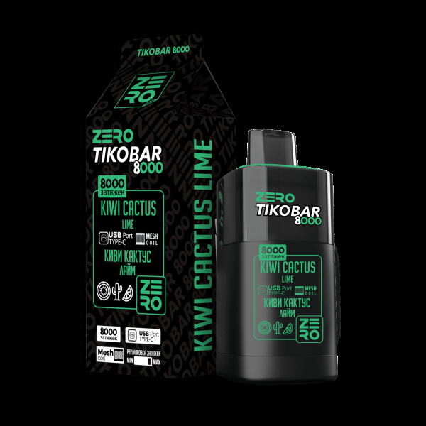Электронка Tikobar Zero Киви Кактус Лайм 8000 Затяжек в Красноярске