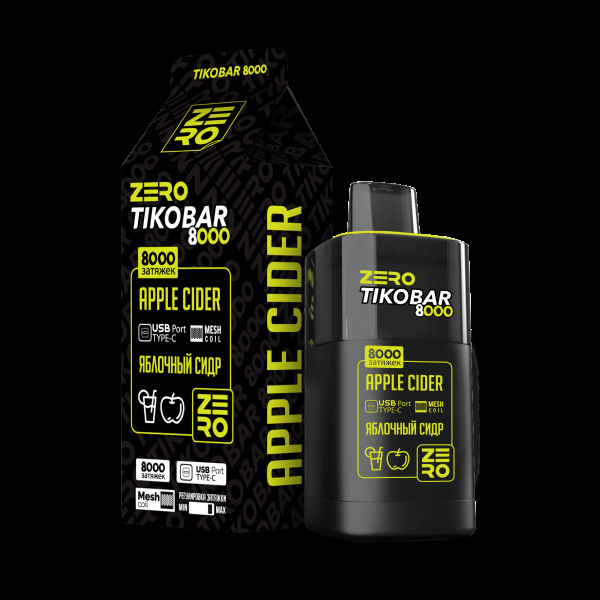 Электронка Tikobar Zero Яблочный Сидр 8000 Затяжек в Красноярске