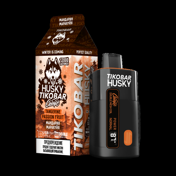 Электронка Tikobar Husky Сибирь Мандарин Маракуйя 12000 Затяжек в Красноярске