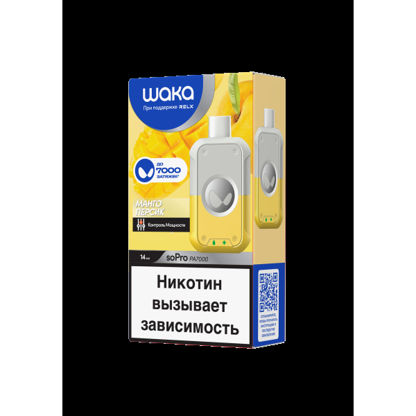 Электронка Waka Манго Персик (7000 Затяжек) в Красноярске