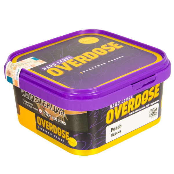Табак Overdose Peach  200 грамм в Красноярске