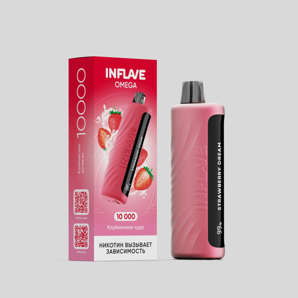 Электронка Inflave Omega Клубнисное Чудо (10000 Затяжек) в Красноярске