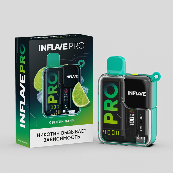 Электронка Inflave Pro Свежий Лайм (7000 Затяжек) в Красноярске