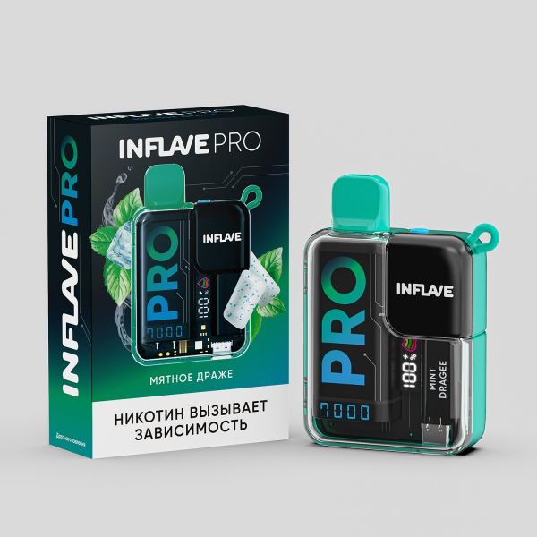 Электронка Inflave Pro Мятное Драже (7000 Затяжек) в Красноярске