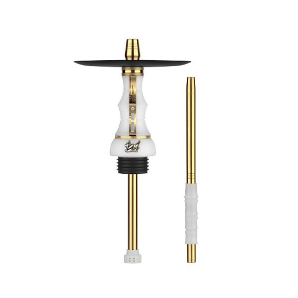 Кальян Alpha Hookah Beat White Gold Прозрачная Колба  в Красноярске
