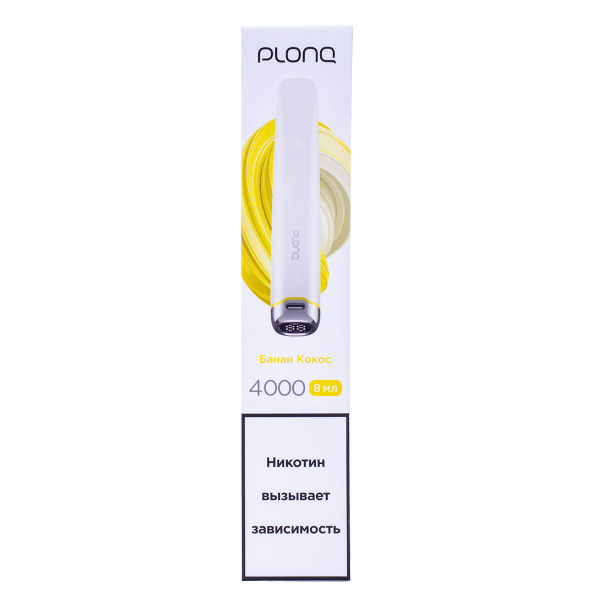 Электронка Plonq Plus Pro Банан Кокос (4000 Затяжек) 20 Мг в Красноярске