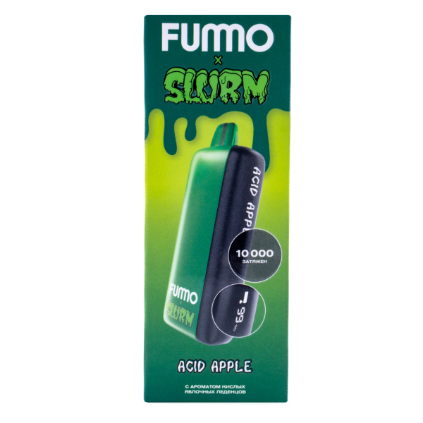 Электронка Fummo Indic Slurm Кислые Яблочные Леденцы (10 000 Затяжек) в Красноярске