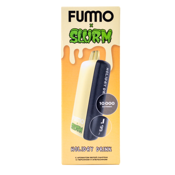Электронка Fummo Indic Slurm Белая Сангрия С Персиком И Апельсином (10 000 Затяжек) в Красноярске