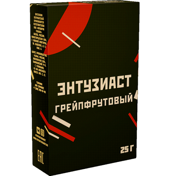 Табак Энтузиаст Грейпфрутовый  25 грамм в Красноярске