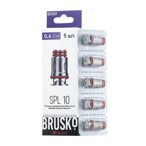 Испаритель Brusko Feelin Spl-10, 0.6 Ом, Упак. 5 Шт в Красноярске
