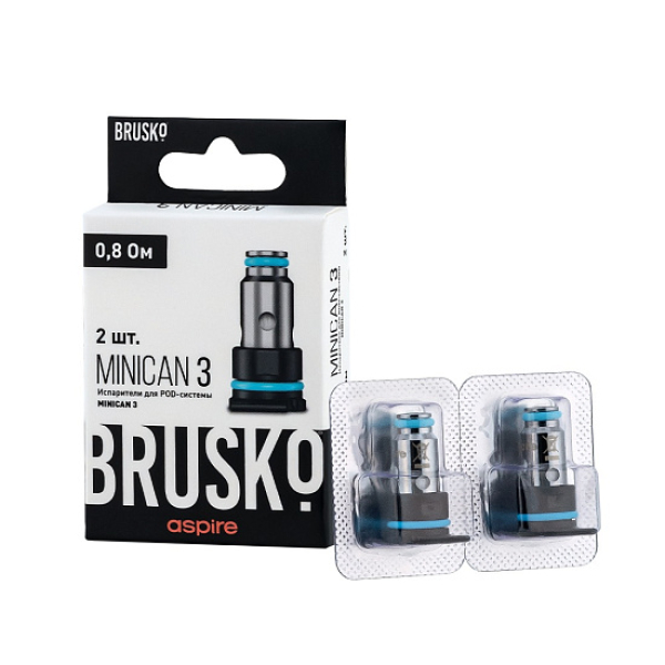 Испаритель Brusko Minican, 3, Af Mesh Coil, 0.8 Ом, Упак. 2 Шт в Красноярске