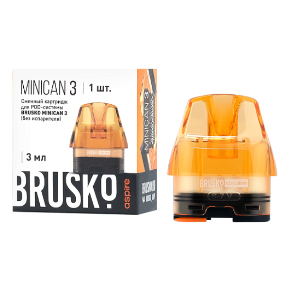 Сменный Картридж Brusko Minican 3, (Оранжевый), 3 Мл, Упак. 1 Шт в Красноярске