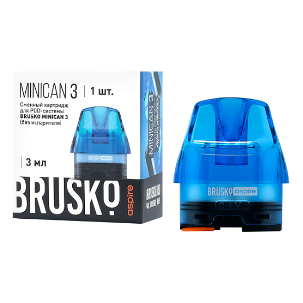 Сменный Картридж Brusko Minican 3, (Синий), 3 Мл, Упак. 1 Шт в Красноярске